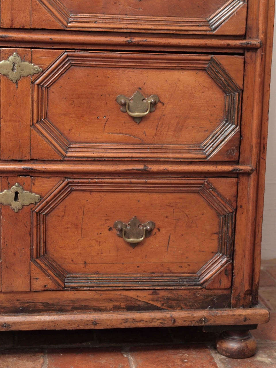 17th Century Jacobean Pearwood Commode In Excellent Condition In New Orleans, LA