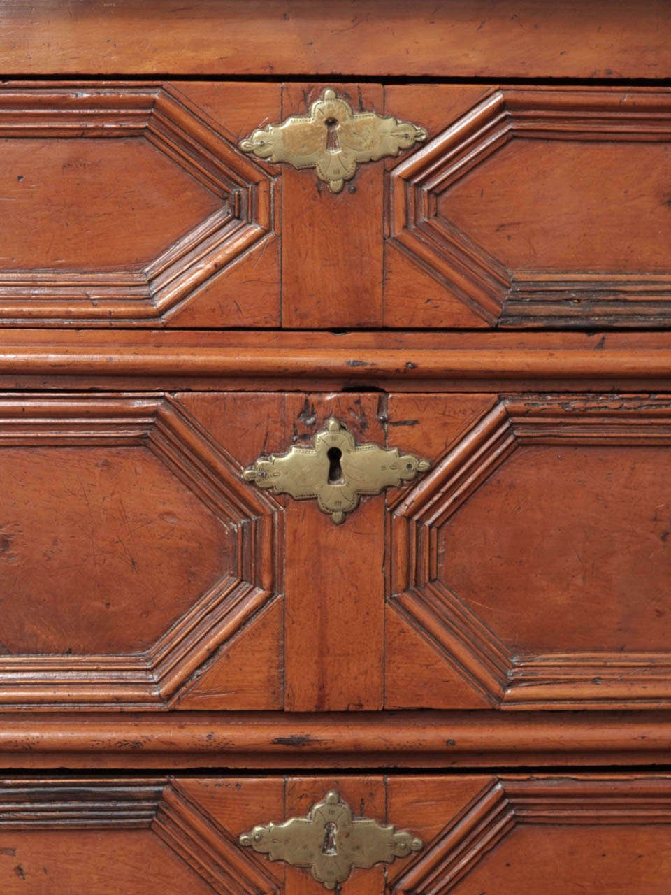 18th Century and Earlier 17th Century Jacobean Pearwood Commode