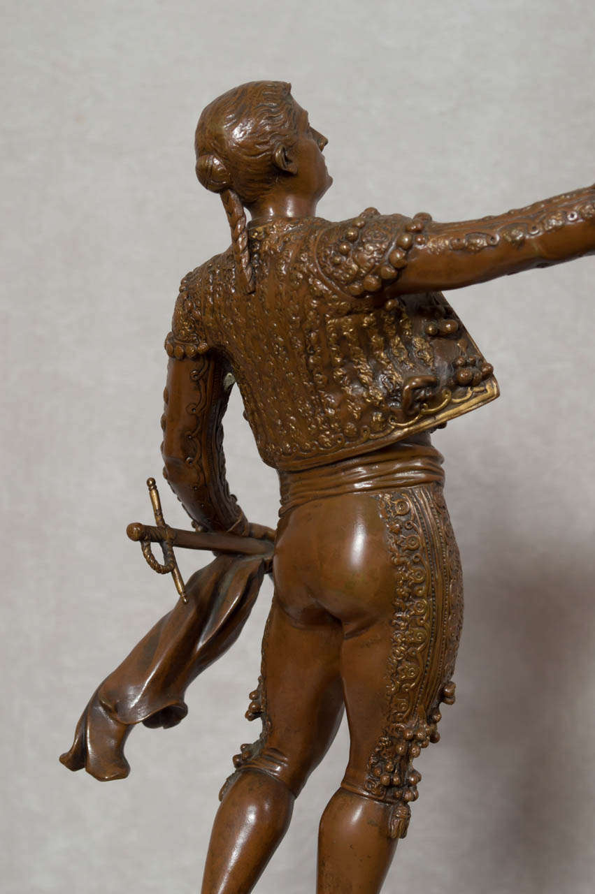 Highly Detailed Bronze Figure of a Matador 1