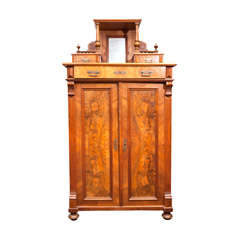 Tall Walnut Cabinet