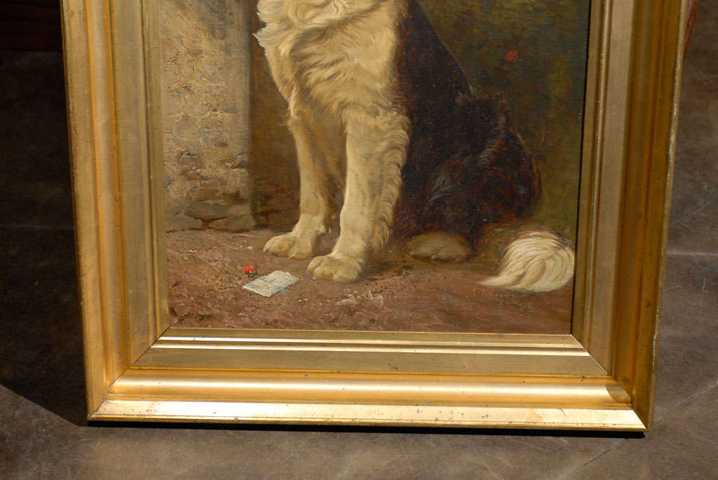 Canvas English Dog Painting