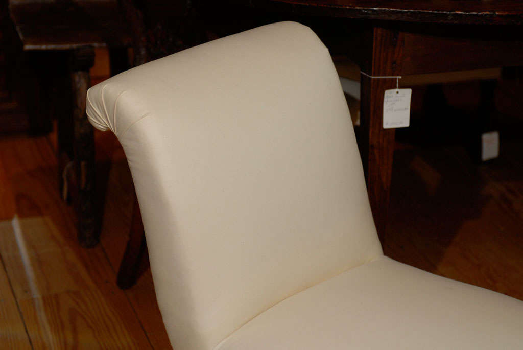 Wood Two English Slipper Chairs