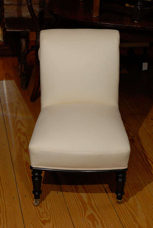 Two English Slipper Chairs 2