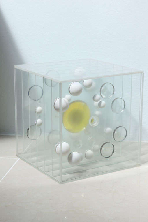 Expressionist Two Lucite Art Pieces by Franco Scuderi, Italy, 1970s For Sale