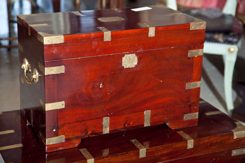 Wood Assortment of Antique Campaign Boxes