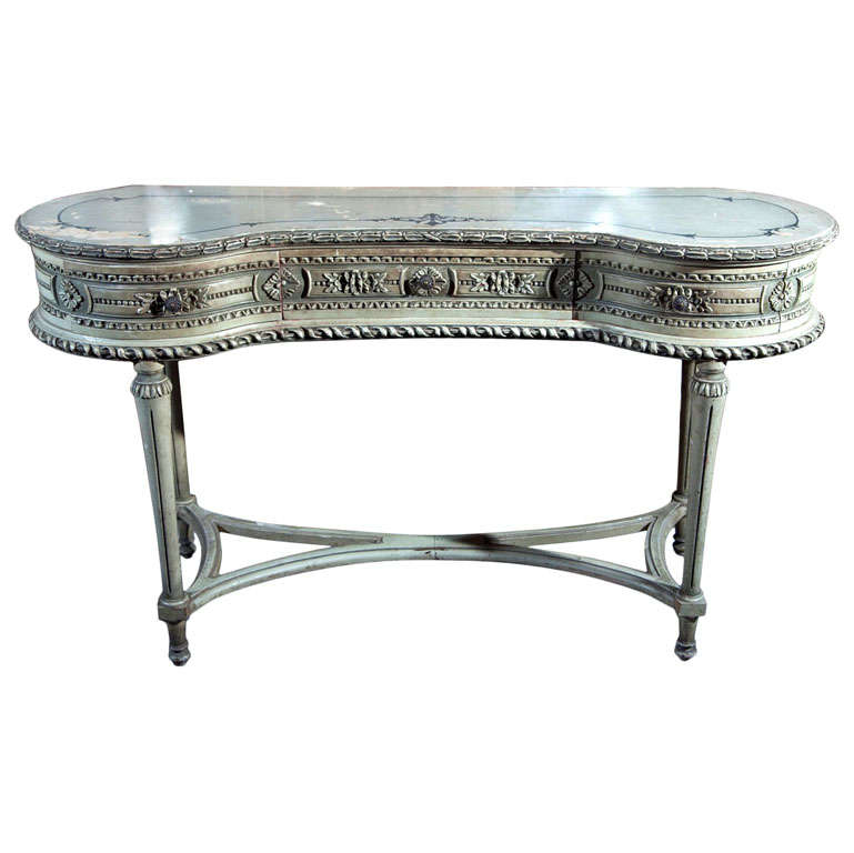 Painted French Louis XIV Style Vanity Table