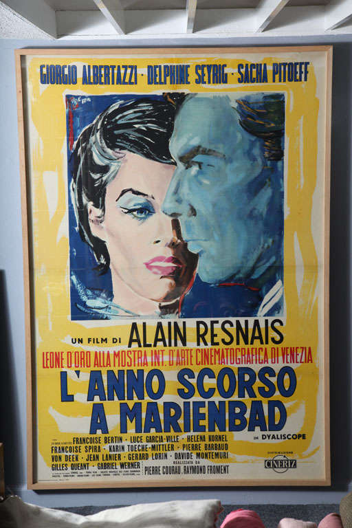 Authentic vintage movie promotion poster from Italy for the French Film,  