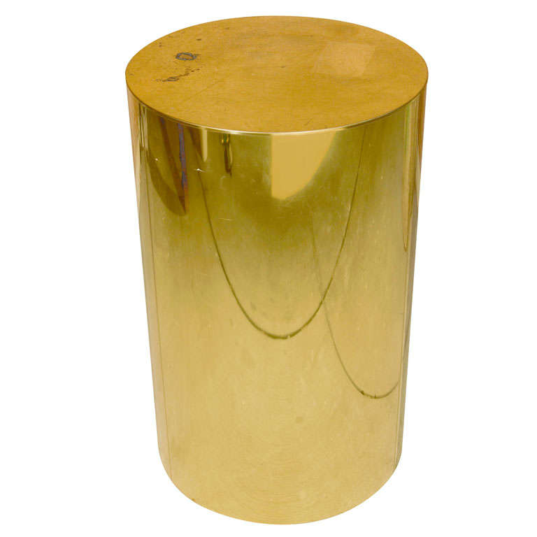 Signed Curtis Jere Brass Pedestal Column