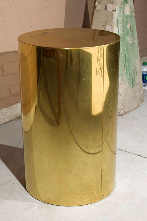 Signed Curtis Jere Brass Pedestal Column 4