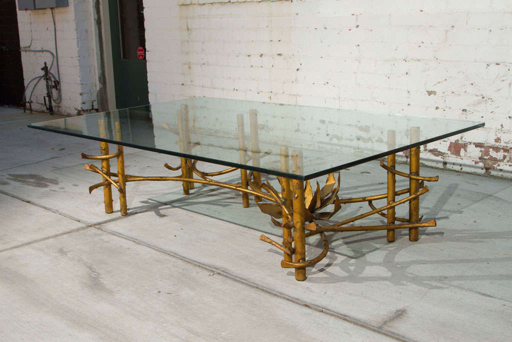 Mid-20th Century Brutalist Lotus Coffee Table Attributed to Silas Seandel