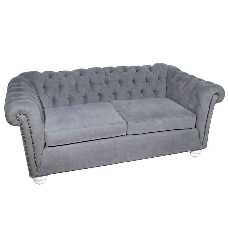 Tufted Chesterfield Loveseat at 1stdibs