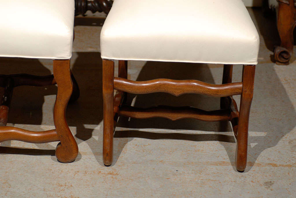 Set of Eight 19th Century French Mutton Leg Chairs 2