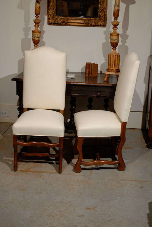Set of Eight 19th Century French Mutton Leg Chairs 5