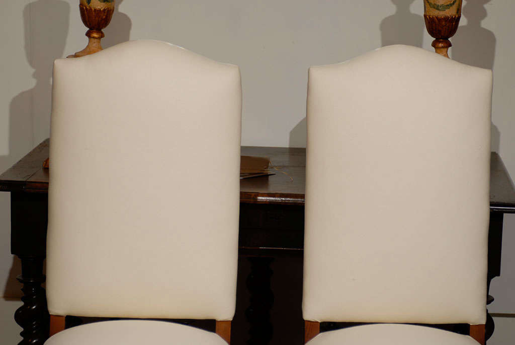 Set of Eight 19th Century French Mutton Leg Chairs 6