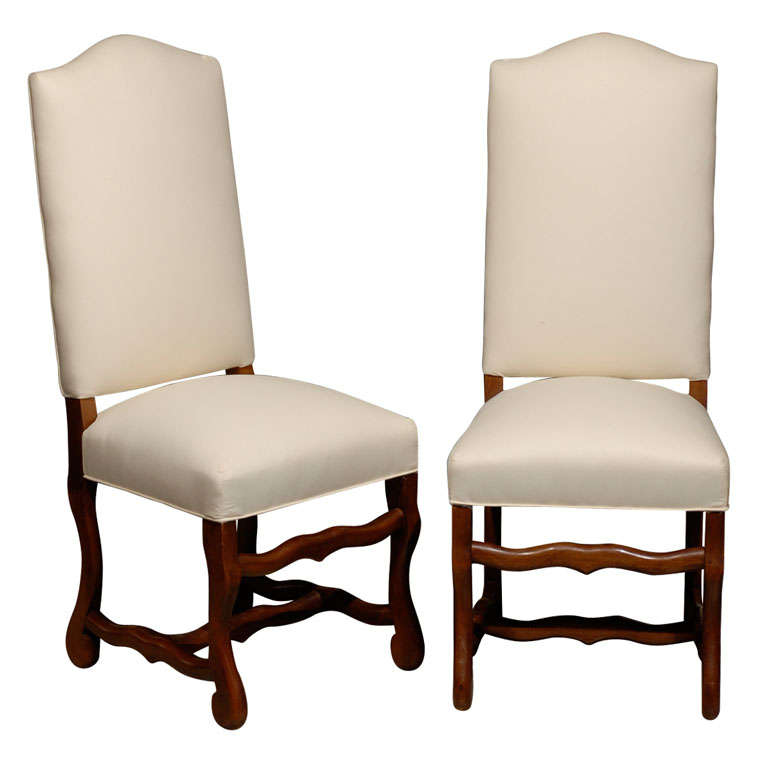 Set of Eight 19th Century French Mutton Leg Chairs
