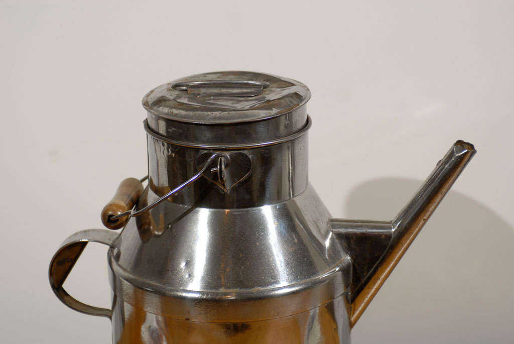 stainless steel milk can vintage