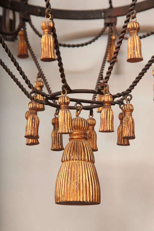 Iron Tassel Chandelier For Sale 1