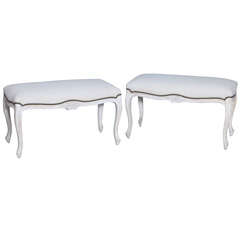 Pair of Louis XV Style Benches Pair of Louis XV Style Benches