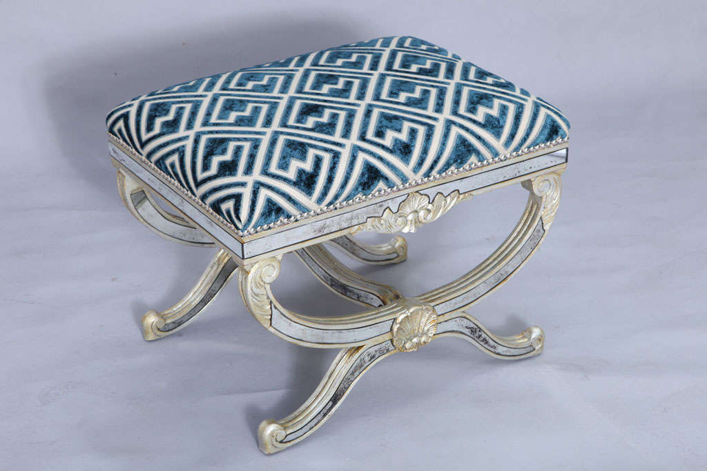 Silvergilt Bench Inset with Mirror