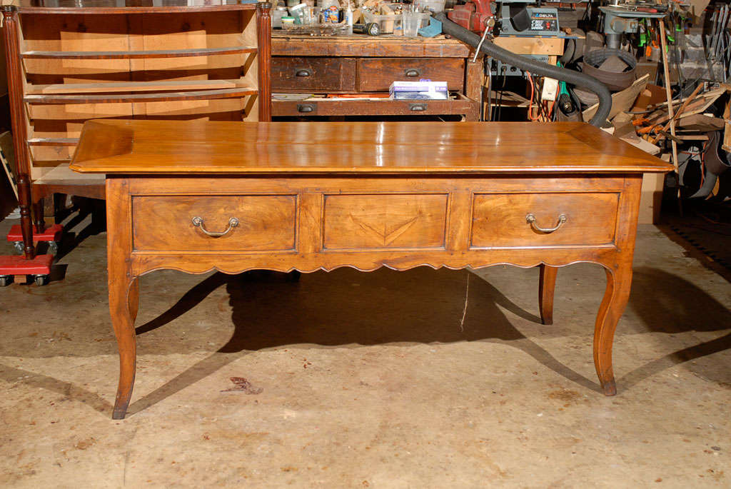 19th Century Provincial French Fruitwood Desk 6