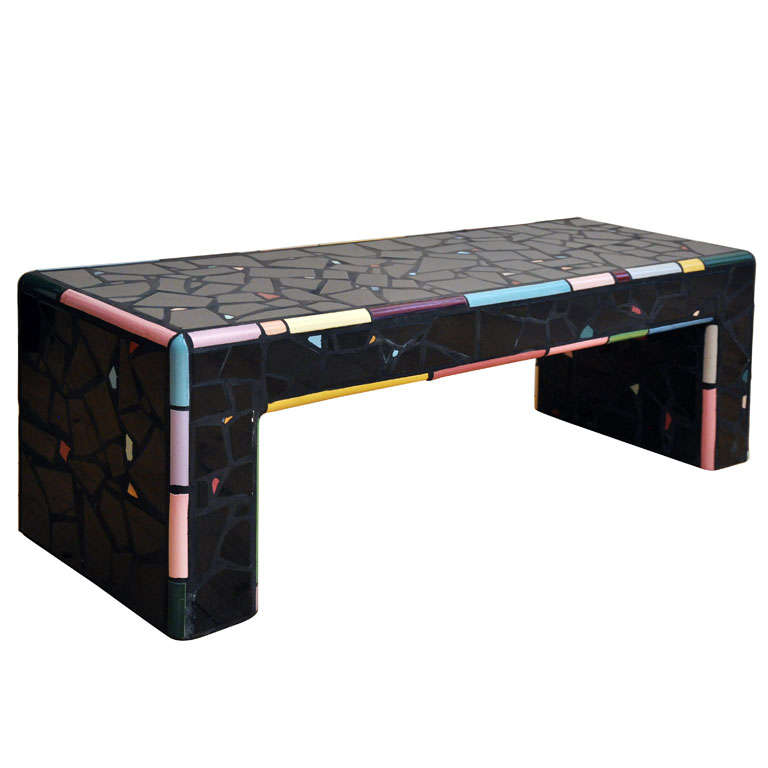 Marlo Bartels, ceramic mosaic bench For Sale