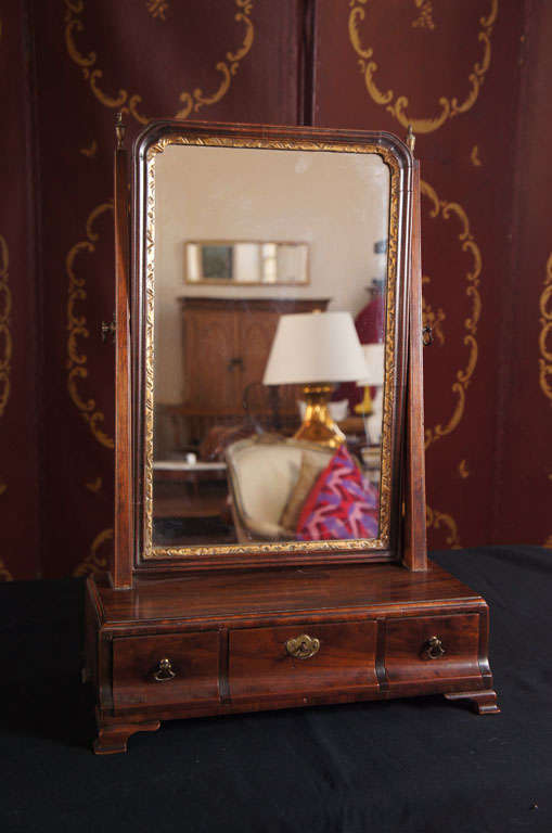 George III Mahogany Dressing Mirror