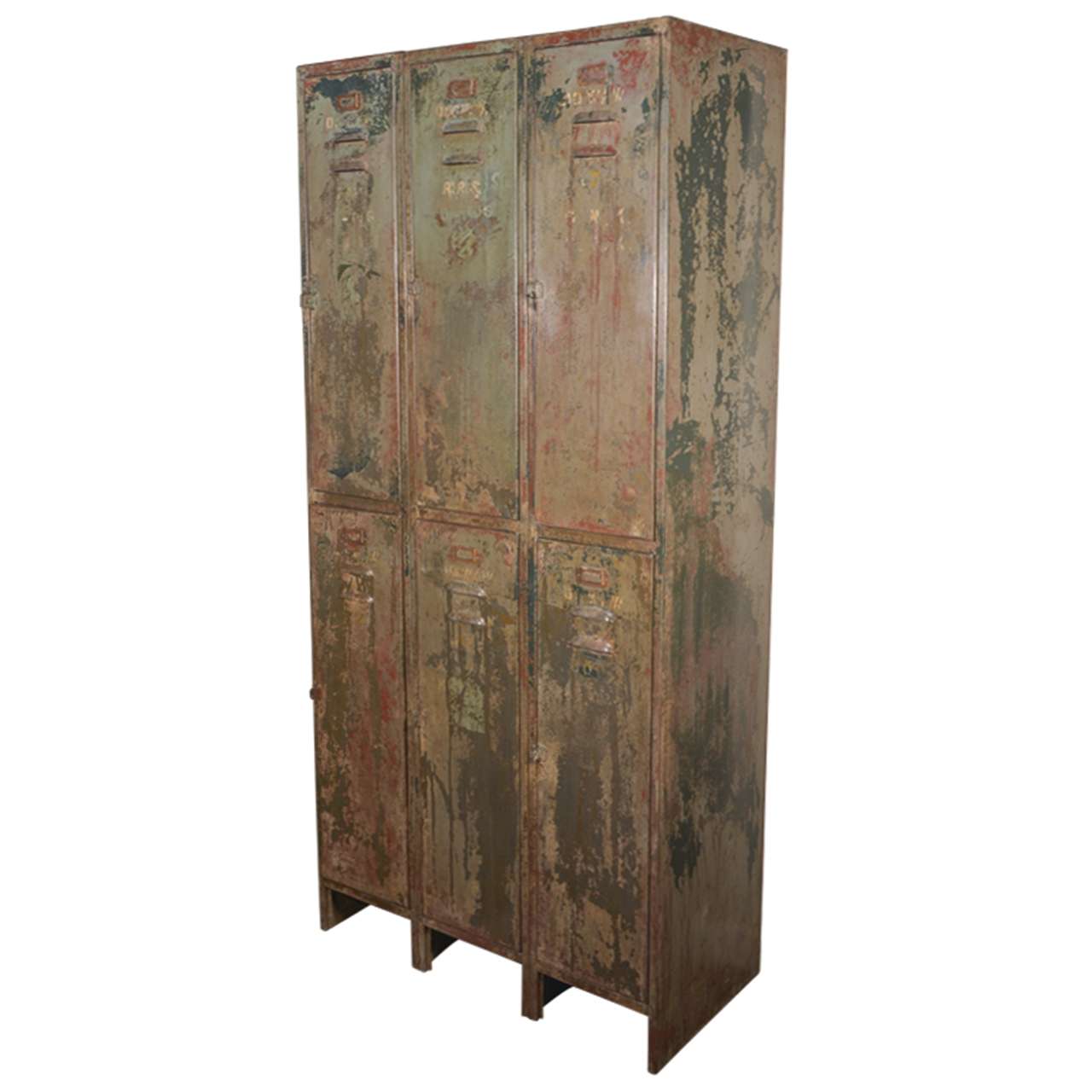 Antique Locker Set in Original Painted Finish