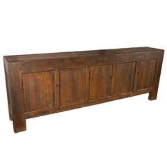 Antique Pine Five Door Server
