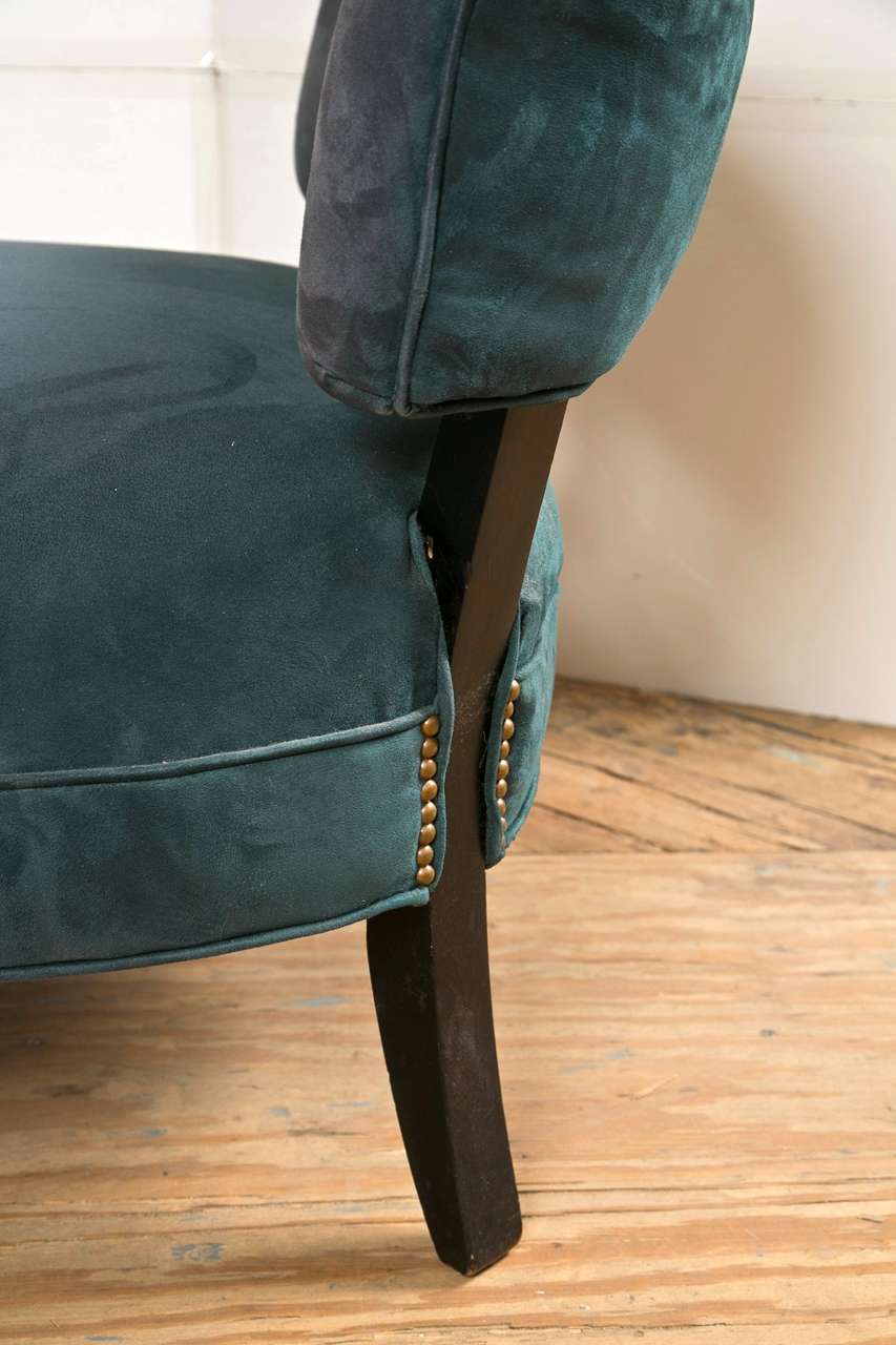 Mid-20th Century Flared Leg Bucket Chair For Sale