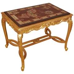 Rare French table with Coromandel laquer top