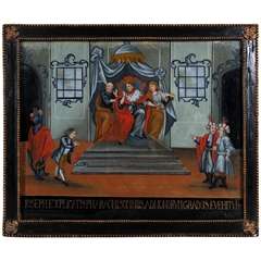 18th.Century reverse painting
