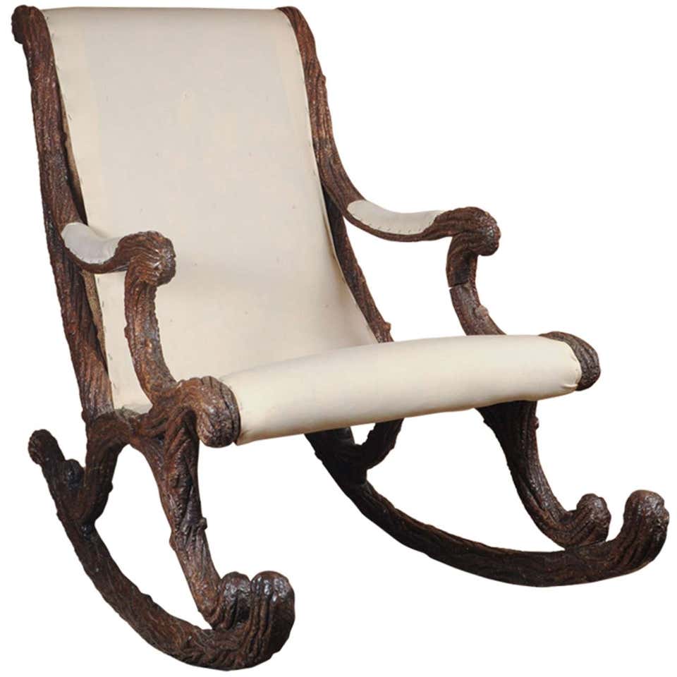 German Rocking Chair 19th Century For Sale at 1stDibs