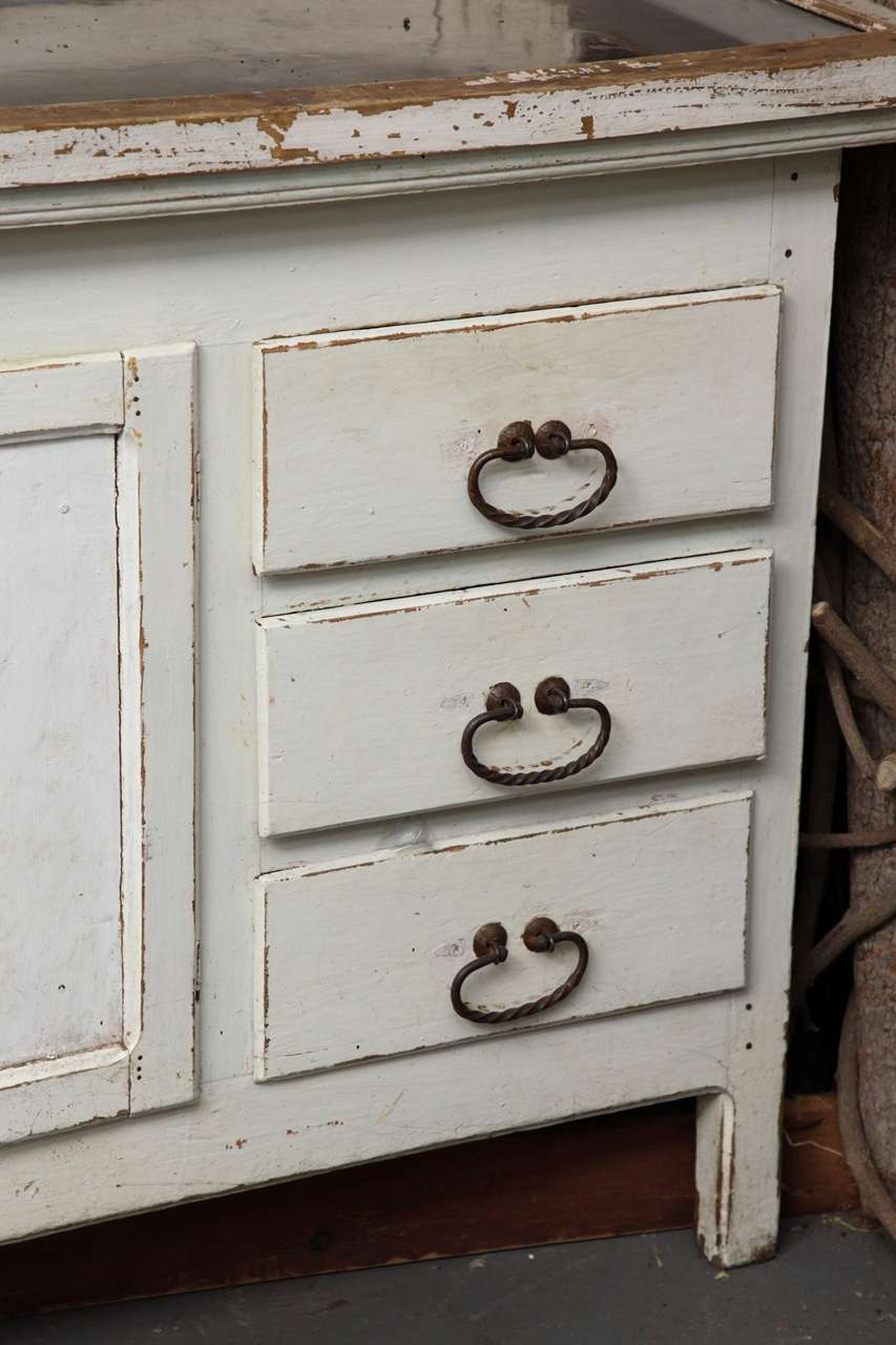 Vintage 20's Mexican Apothecary Cabinet In Excellent Condition In New York, NY