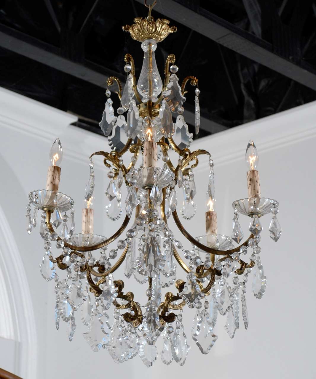 french rococo pendnat chandeliers