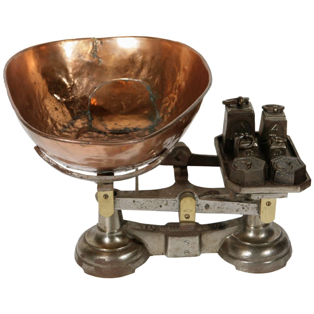 Copper, Brass and Iron Scale at 1stdibs
