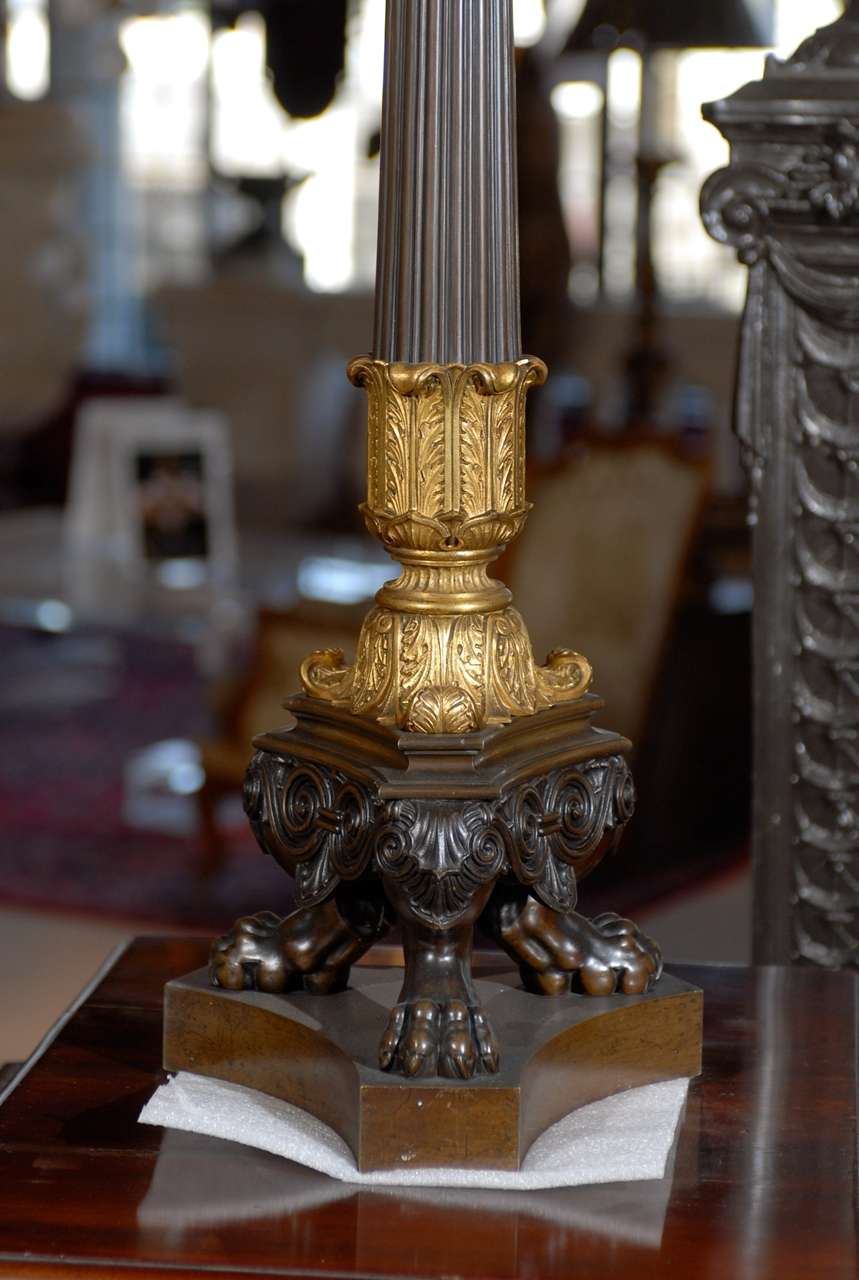 French Antique Empire Style Candelabra For Sale