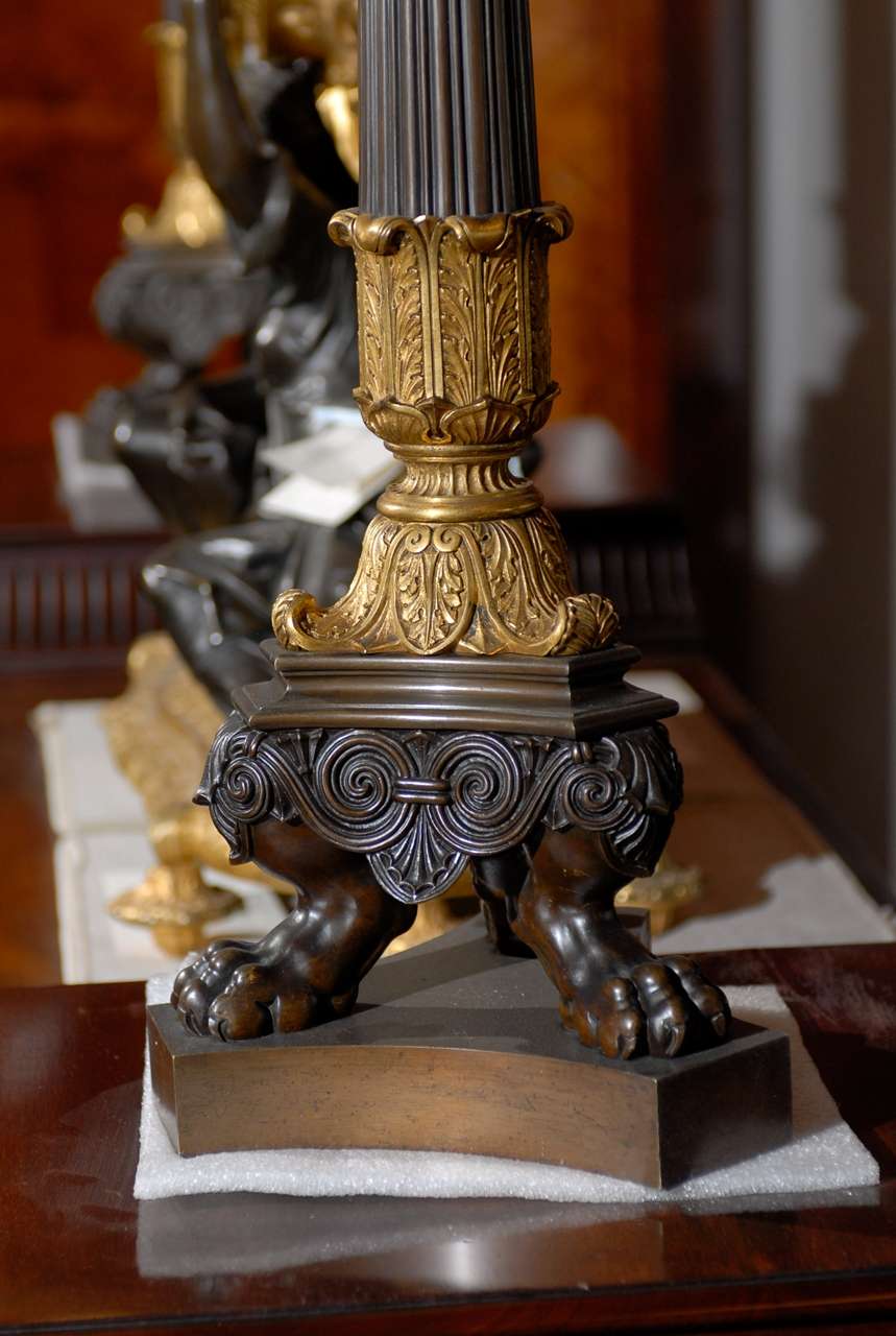 Antique Empire Style Candelabra For Sale 2