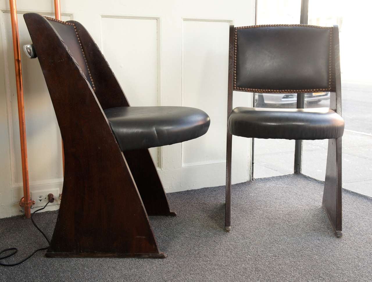 Art Nouveau Six Fin Chairs For Sale
