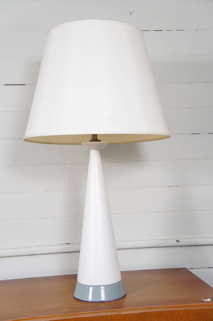 Frost White Tapering Table Lamp