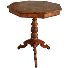 Inlaid Anglo-Indian Tripod Table
