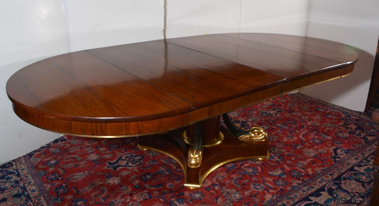 19th C Regency Rosewood Dining Table
