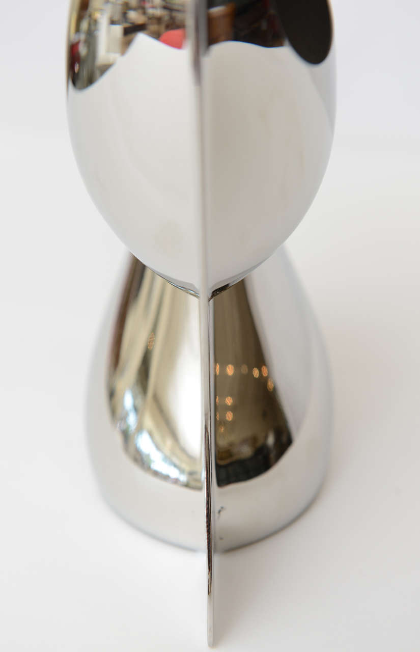 Signed Ron Arad for Alessi Italian Stainless Sculptural Vase In Excellent Condition In North Miami, FL