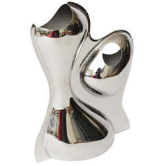 Signed Ron Arad for Alessi Italian Stainless Sculptural Vase