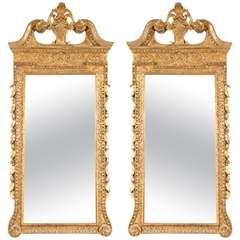 Pair of George II Giltwood Mirrors