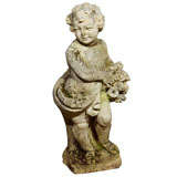 Late 19th Century Cast Stone Putti