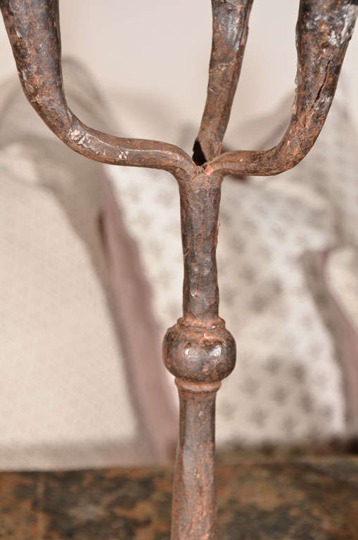Forged Iron Candlestands For Sale 3
