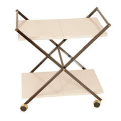 Vintage folding serving trolley
