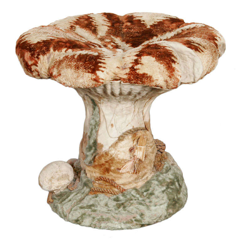 French Mushroom Stool For Sale