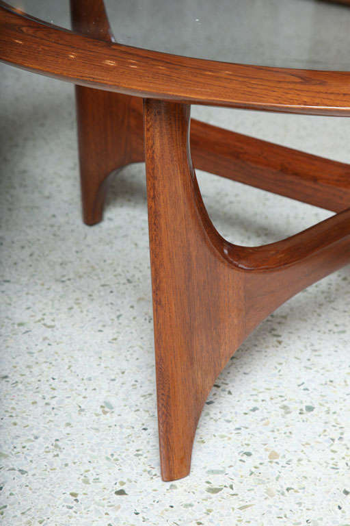 A Rare Lane Free Forn Mahogany Low Table In Excellent Condition In Hollywood, FL