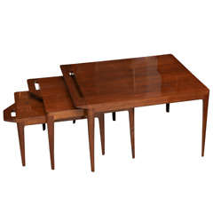 Rare Set of Ico Parisi Nesting Tables, Italy 3